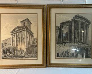 Italian Ruins by Luigi Rossini