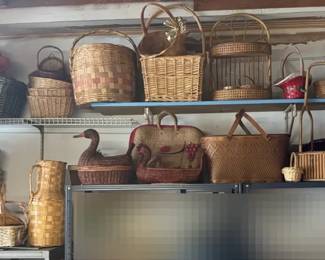 Assorted Baskets Including Vintage Styles