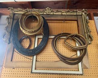 VintageAntique Frames Mystery Lot Includes Frame W Original Bubble Glass