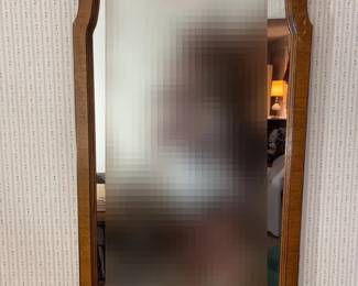 Tiger Wood Frame Mirrors 2 Qty