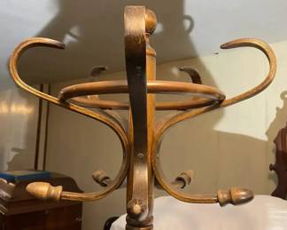 Vintage Wood Coat Rack