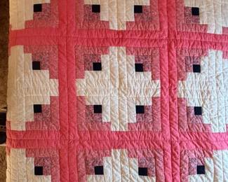 Vintage Quilt Hand Piece Machine Made