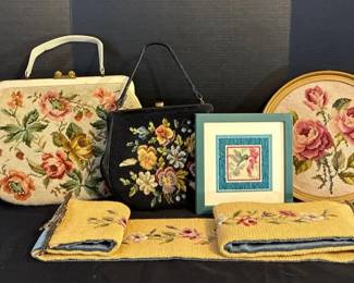 Needlepoint Purses, Wall Hangings
