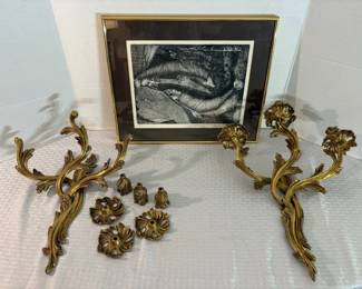 Brass Wall Sconces Original Art