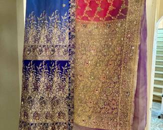 Indian silk saris