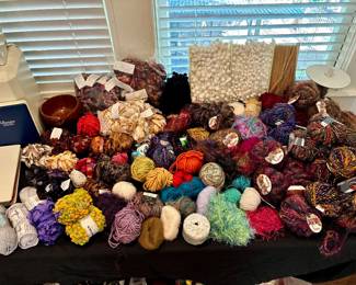 Skeins of yarn