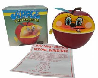 Apple Saving Bank Mechanical Coin Bank Works