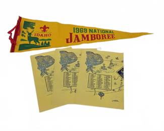 1969 National Jamboree Idaho Pennant & Items