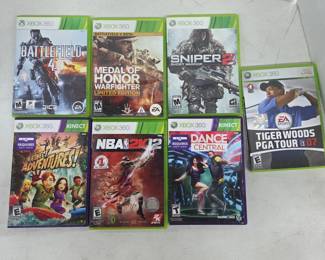 Xbox 360 Games Including Battlefield 4 & NBA 2K12