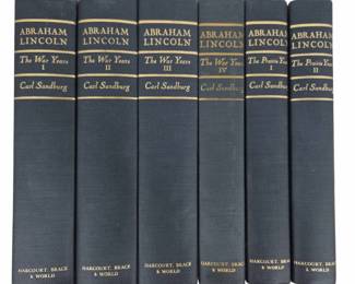 Carl Sandburg Abraham Lincoln 6-Volume Set HBC