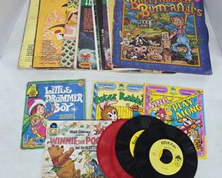 Children's Story & Christmas Vinyl Record Lot