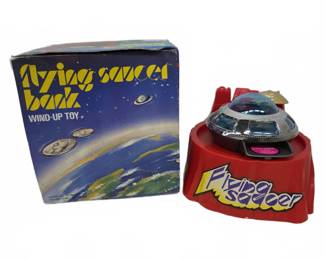 Ever Last Flying Saucer Bank Wind-Up Toy w/ Box