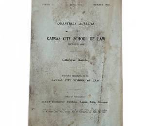 1948 Kansas City School of Law Quarterly Bulletin
