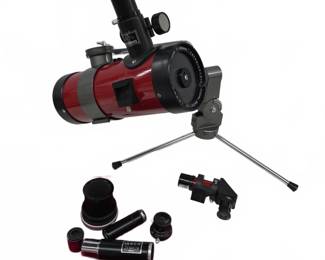 Tasco 132T 200x Telescope w/ Tripod & Accessories