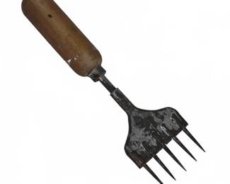 Vintage Wooden Handle Hand Ice Chipper Tool