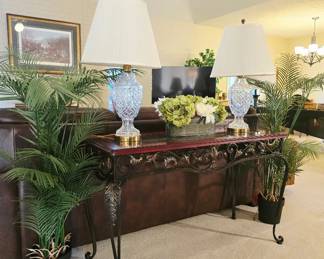 Glasstop Sofa Table