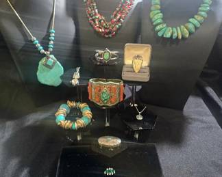 Native Silver and Turquoise Jewelry