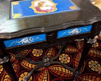Antique Sewing Table on Stand