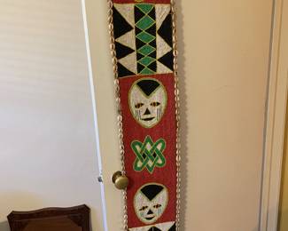 Vintage Yoruba Beaded Sash/Wall Hanging