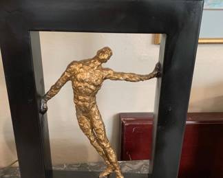 Metal Sculpture in Frame