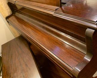 Piano with Mahogany Storage Bench