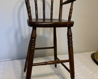 Antique Windsor Style High Chair