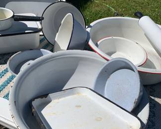 Asst. Vintage Enamelware for your Country Kitchen or General Store