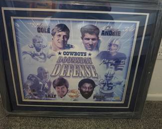 signed and authenticated Cowboys Dooms Day Defense