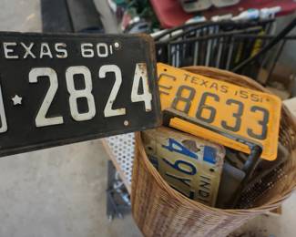 vintage license plates