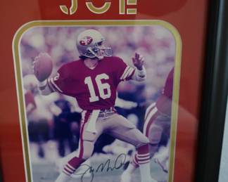 signed and authenticated Nolan Joe Montana