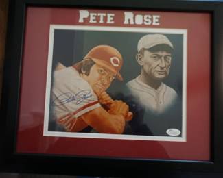signed and authenticated Pete Rose