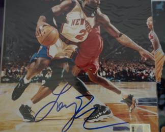 signed and authenticated Larry Johnson