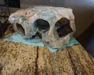 Fluorite wine bottle holder 
