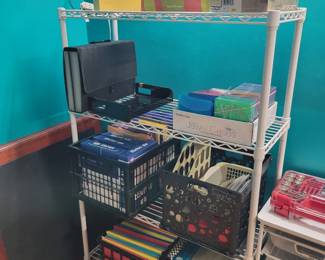 Lots of office supplies