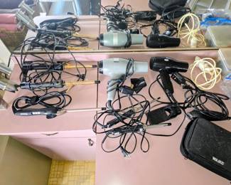 Salon Implements, Curling Irons, Hair Dryers
