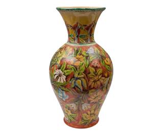 Large Majolica Santa Rosa Floor Vase - LOT 273