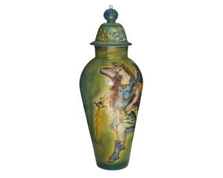 Impressive Archangel Michael Floor Vase - LOT 295