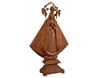 Impressive Virgen de San Juan los Lagos Sculpture - LOT 59