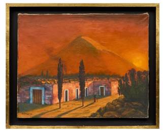 Guillermo Gomez Mayorga, View of Popocatepetl - LOT 448