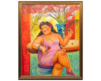 Gilbert Durán, Senora at the Bar - LOT 517