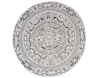 Aztec Calendar Lace Tablecloth - LOT 420