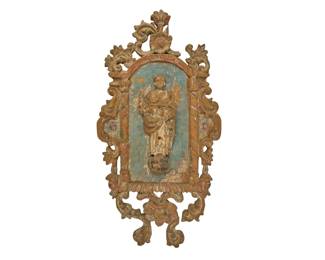 Antique Religious Wall Carving - LOT 82