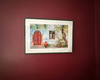 Lot 36: Framed artwork by a local painter