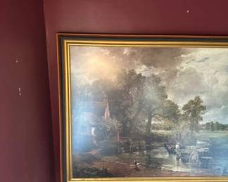 Lot 17: Framed reproduction print of The Hay Wain (1821) by John Constable