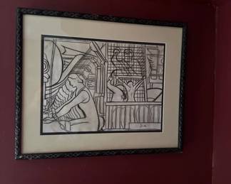 Lot 22: Black and white print related to Labor in Chains by Diego Rivera