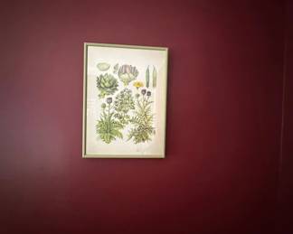 Lot 32: Reproduction framed print of French Vegetables