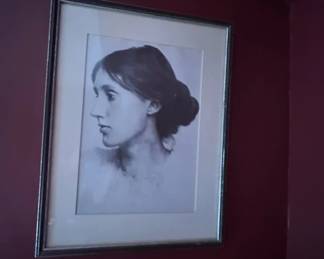 Lot 51: Framed photograph of Virginia Woolf