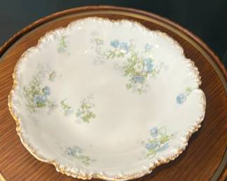 Lot 12: Haviland Limoges Floral Porcelain Serving Bowl