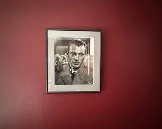 Lot 44: Framed Black and White Photograph of Gary Cooper