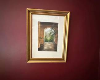 Lot 26: Framed print by a local artist
